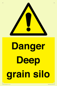 Danger Deep grain silo